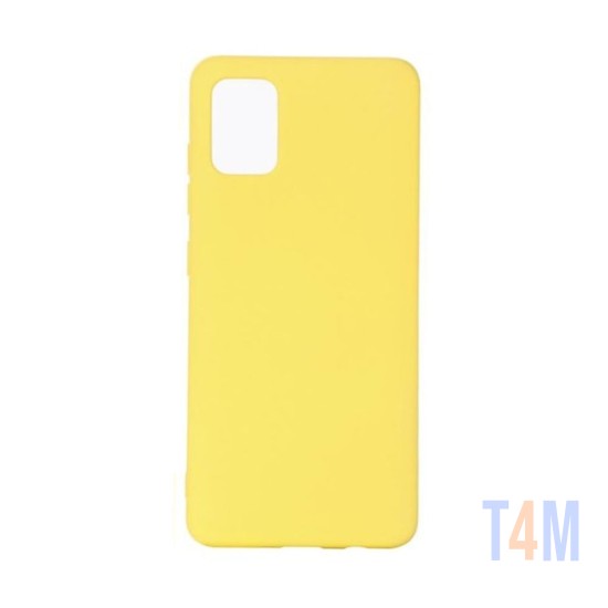 Capa de Silicone para Samsung Galaxy A71 Amarelo